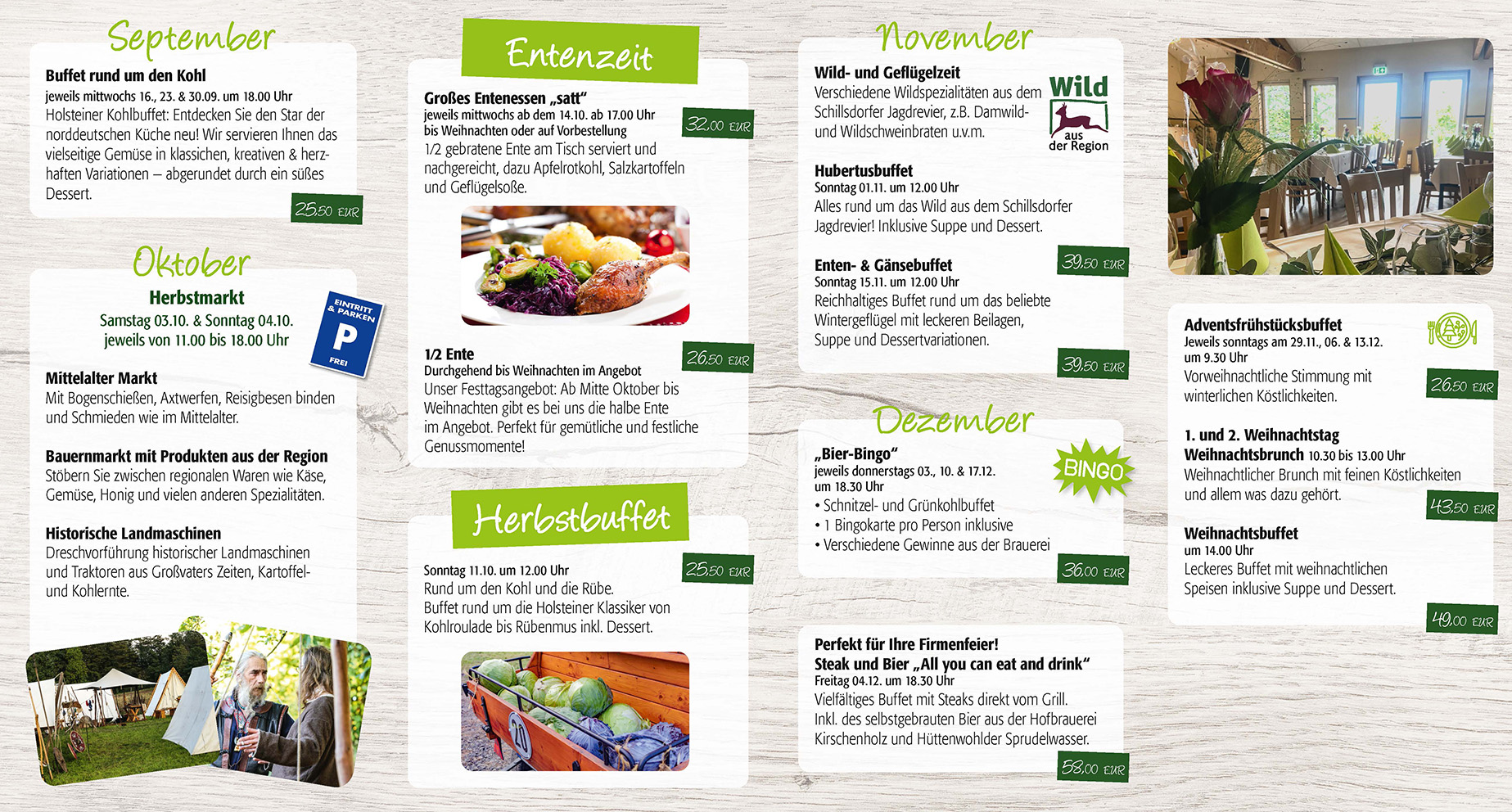 Kulinarischer Kalender Herbst Winter 2026 Kulinarischer Kalender Herbst Winter 2026
